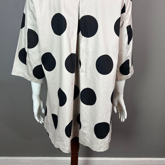 Talie jacket large NWT trench spring cotton polka dot lightweight neutrals‎ - Picture 7 of 13